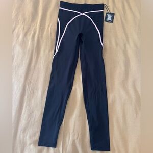 Savage X Fenty Leggings in Black with Pink Trim